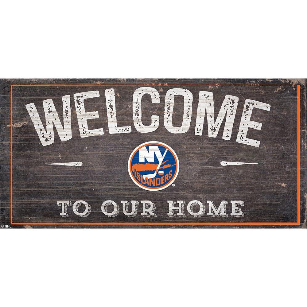 fan creations New York Islanders Welcome Distressed 6x12