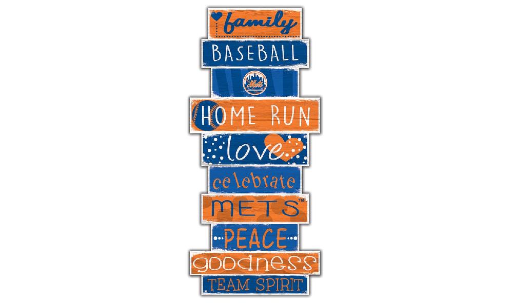 fan creations New York Mets 24in Baseball Shaped Sign