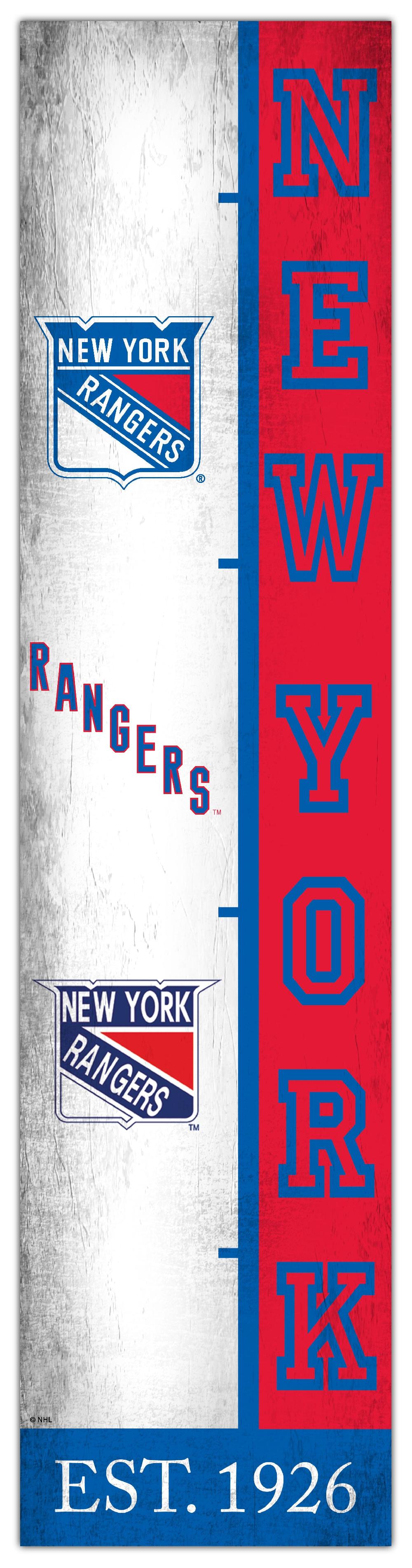 fan creations New York Rangers Team Logo Progression 6x24