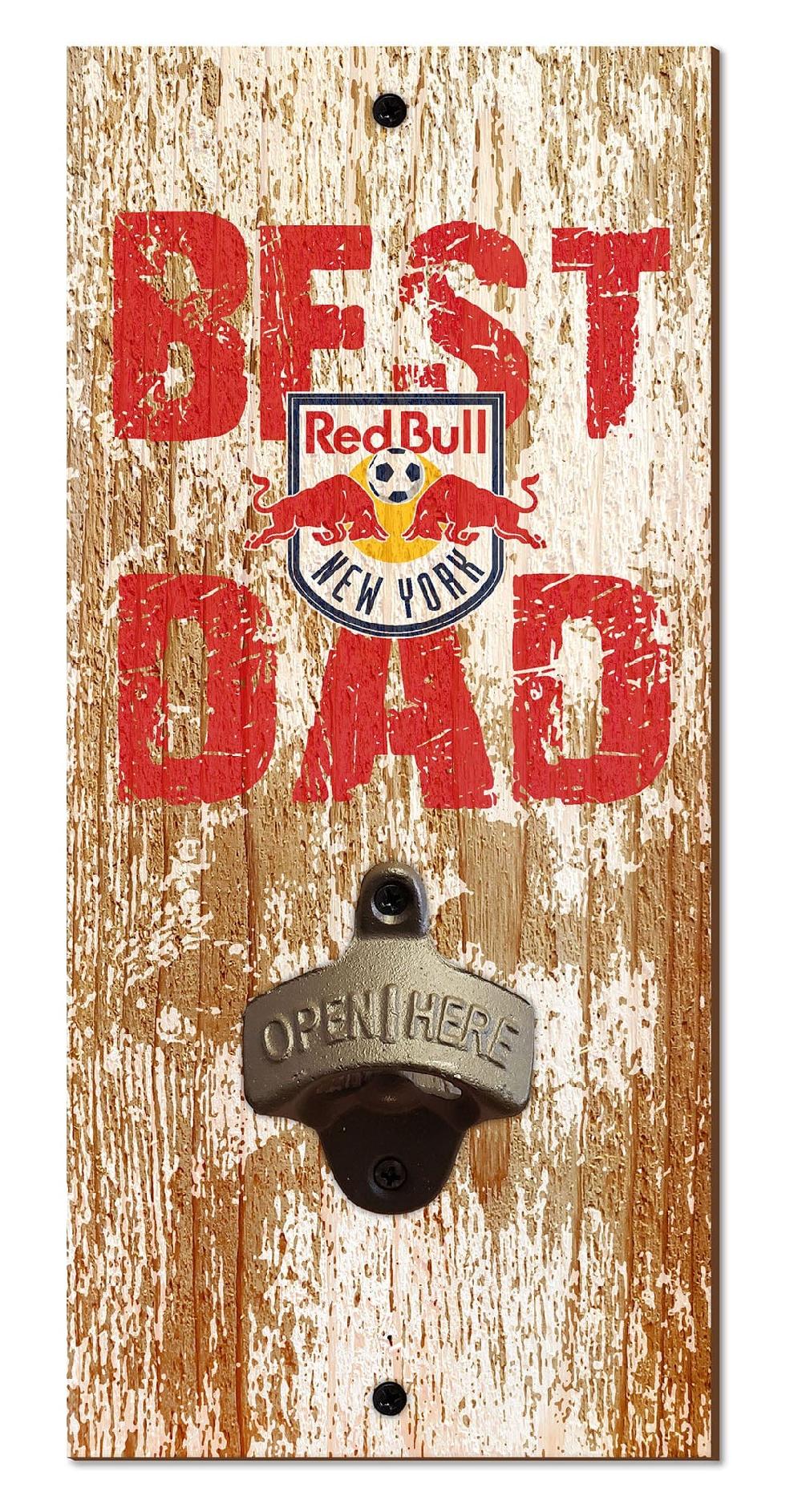 fan creations New York Red Bulls Best Dad Bottle Opener