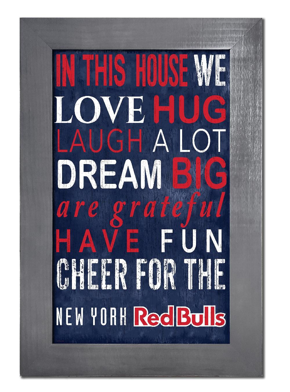 fan creations New York Red Bulls Color In This House 11x19 Framed