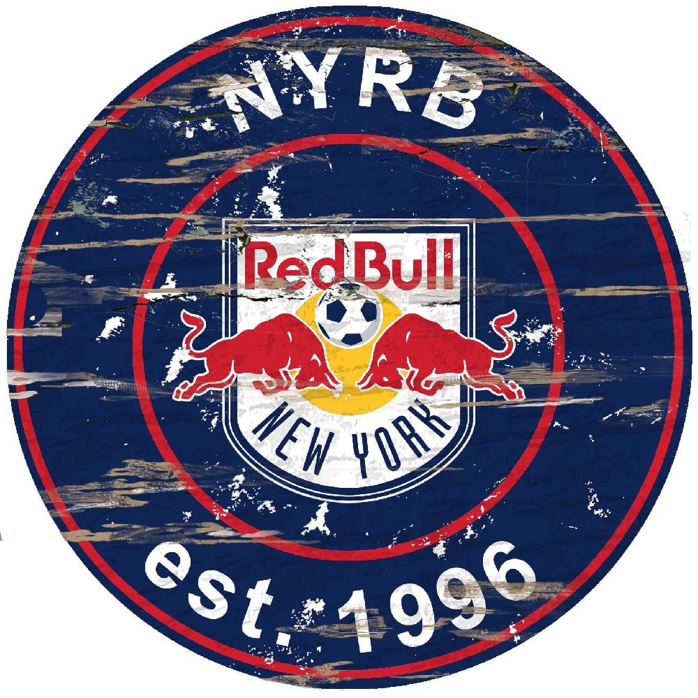 fan creations New York Red Bulls Distressed 24" Circle