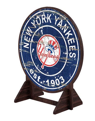 fan creations New York Yankees Desktop Circle Logo Stand