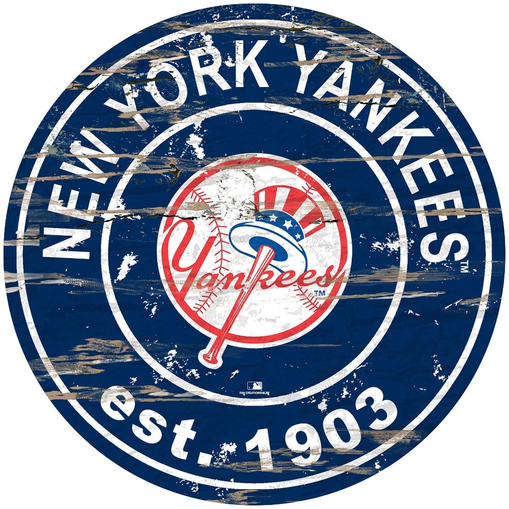 fan creations New York Yankees Distressed 24" Circle