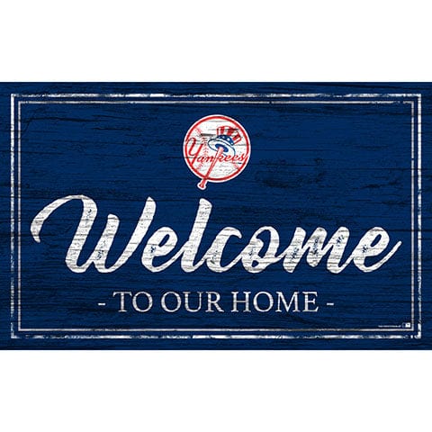 fan creations New York Yankees Team Color Welcome 11x19 Sign