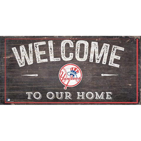 fan creations New York Yankees Welcome Distressed Sign