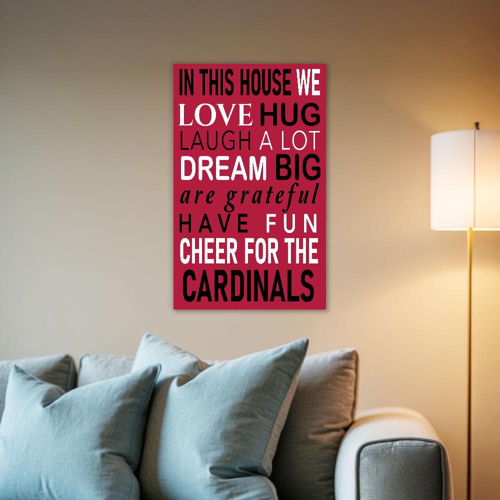 fan creations NFL Arizona Cardinals in This House 11x19 Wall Decor