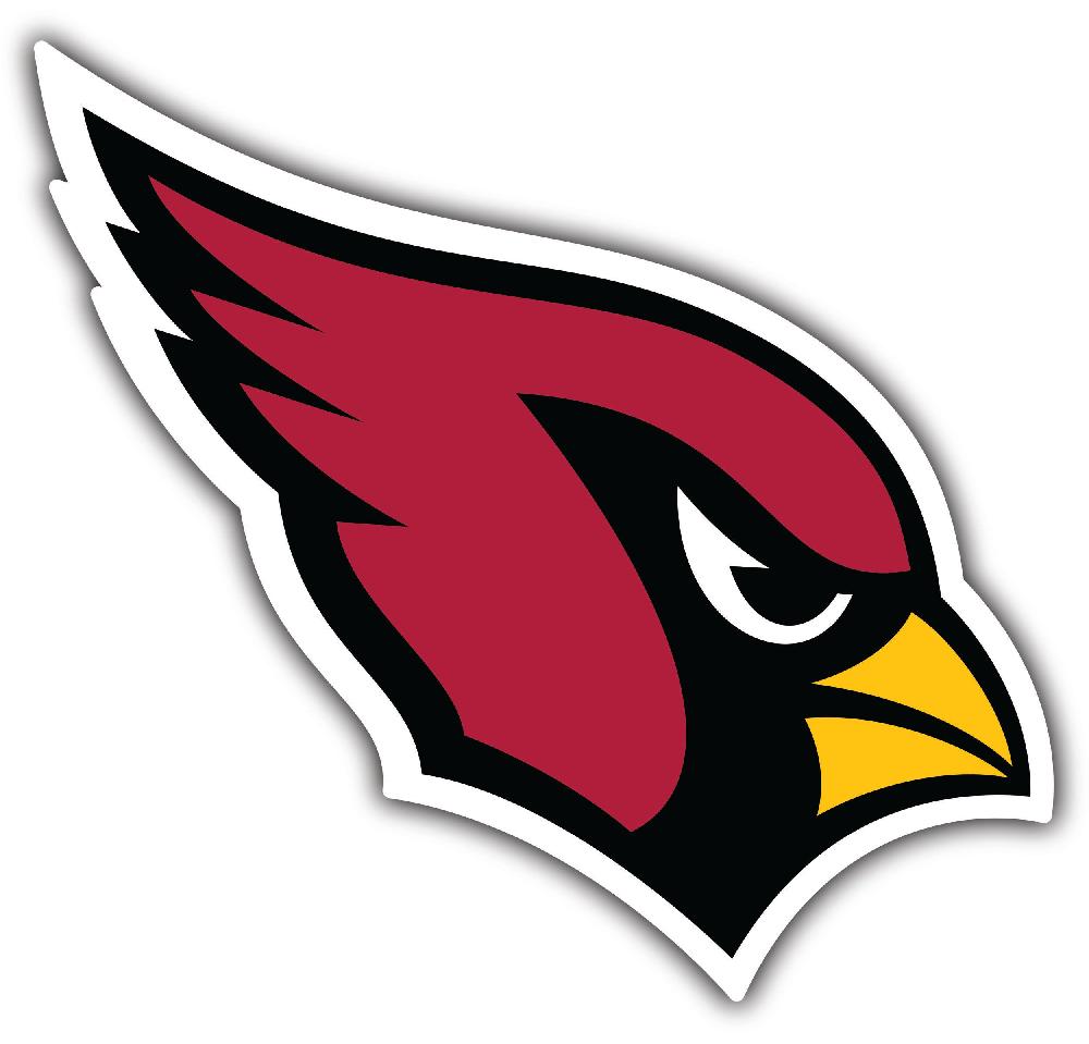 fan creations NFL Arizona Cardinals Logo Wood Cutout – 24" MDF Sign in Bright Team Colors