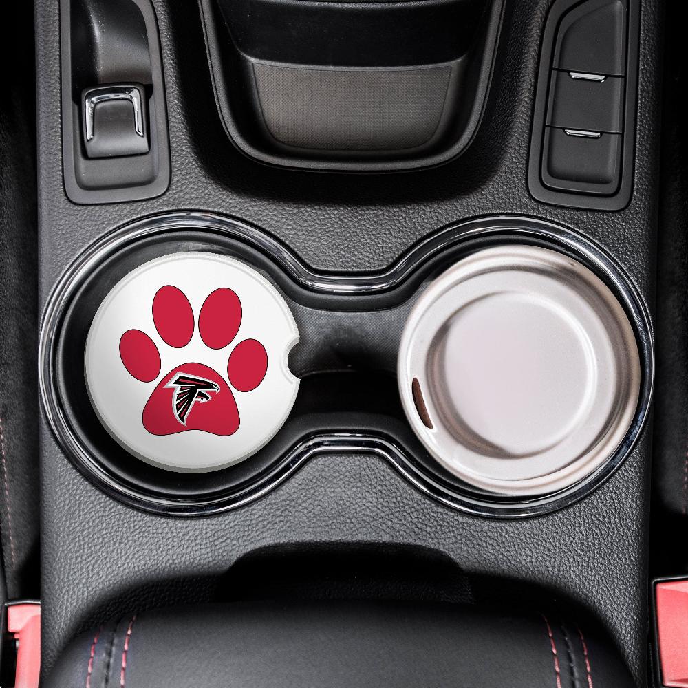 fan creations NFL Atlanta Falcons -Themed Ceramic Car Coaster – 2.5" Paw Print Design - 2 Pack fan creations NFL Atlanta Falcons -Themed Ceramic Car Coaster – 2.5" Paw Print Design - 2 Pack