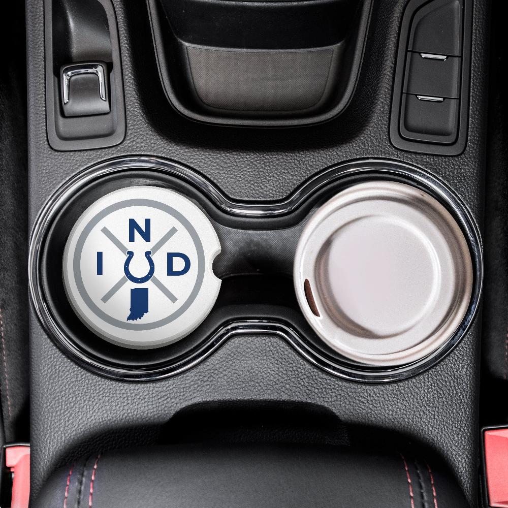 fan creations NFL Indianapolis Colts-Ceramic Car Coaster – Railroad Crossing Sign Design - 2 pack