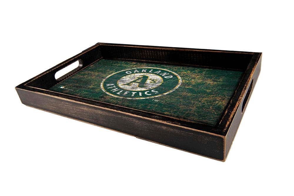 fan creations Oakland Athletics Distressed Team Tray With Team Colors