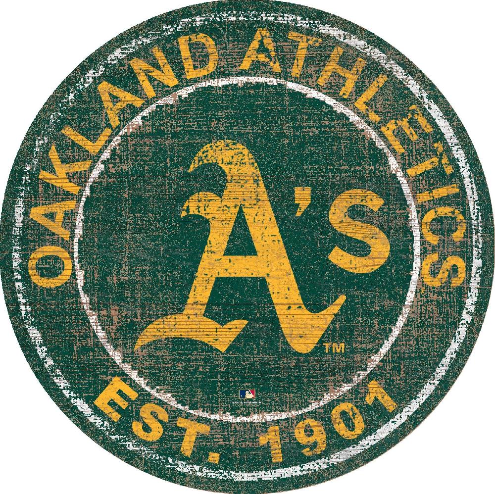 fan creations Oakland Athletics Heritage Logo 24" Circle