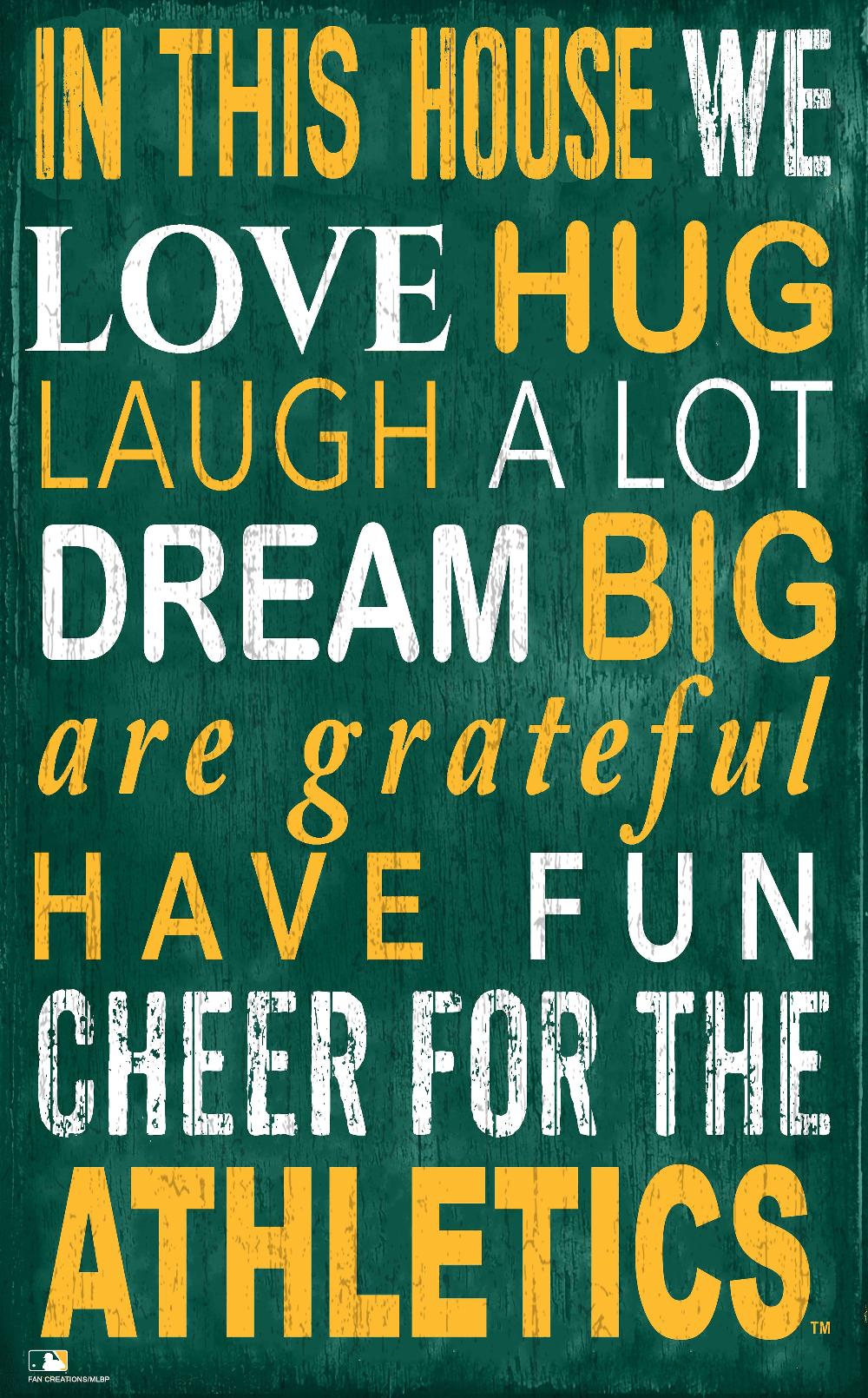 fan creations Oakland Athletics In This House 11x19 Sign