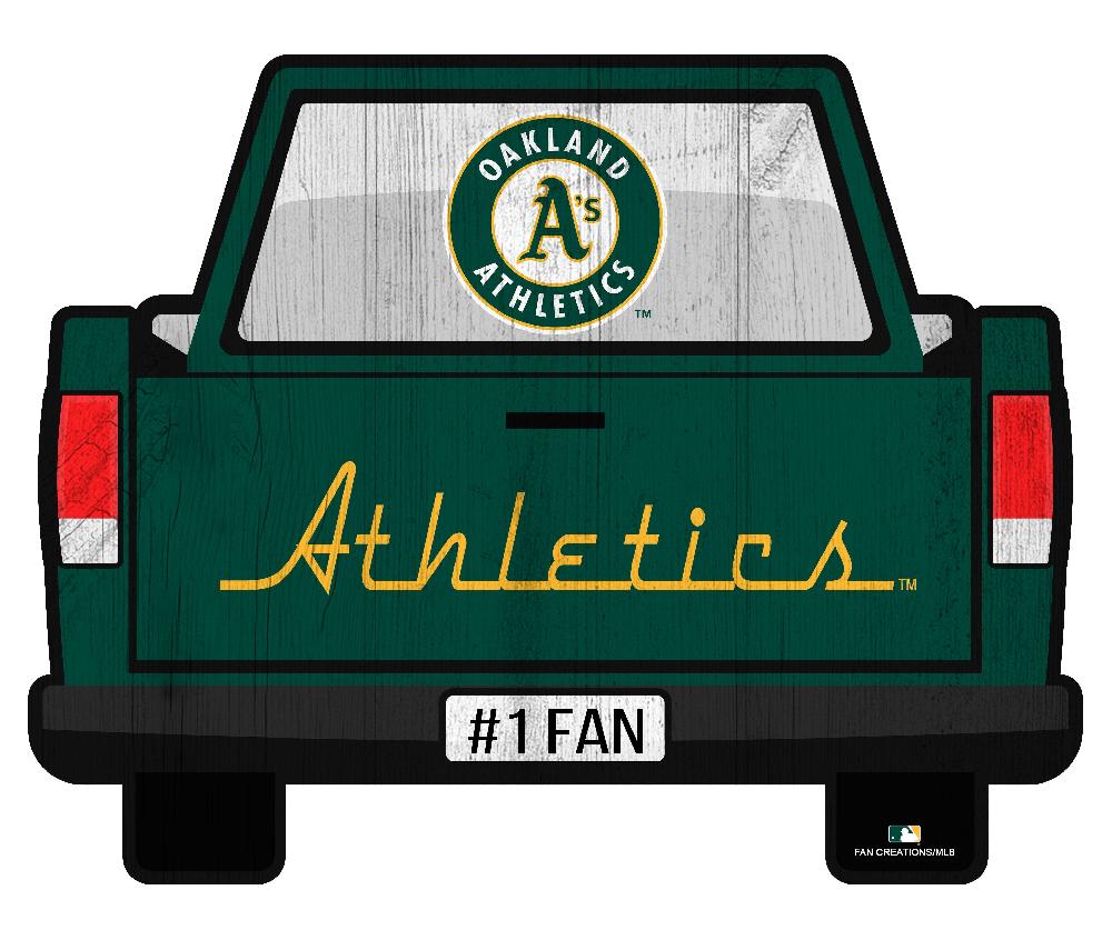 fan creations Oakland Athletics Slogan Truck Back Vintage 12in