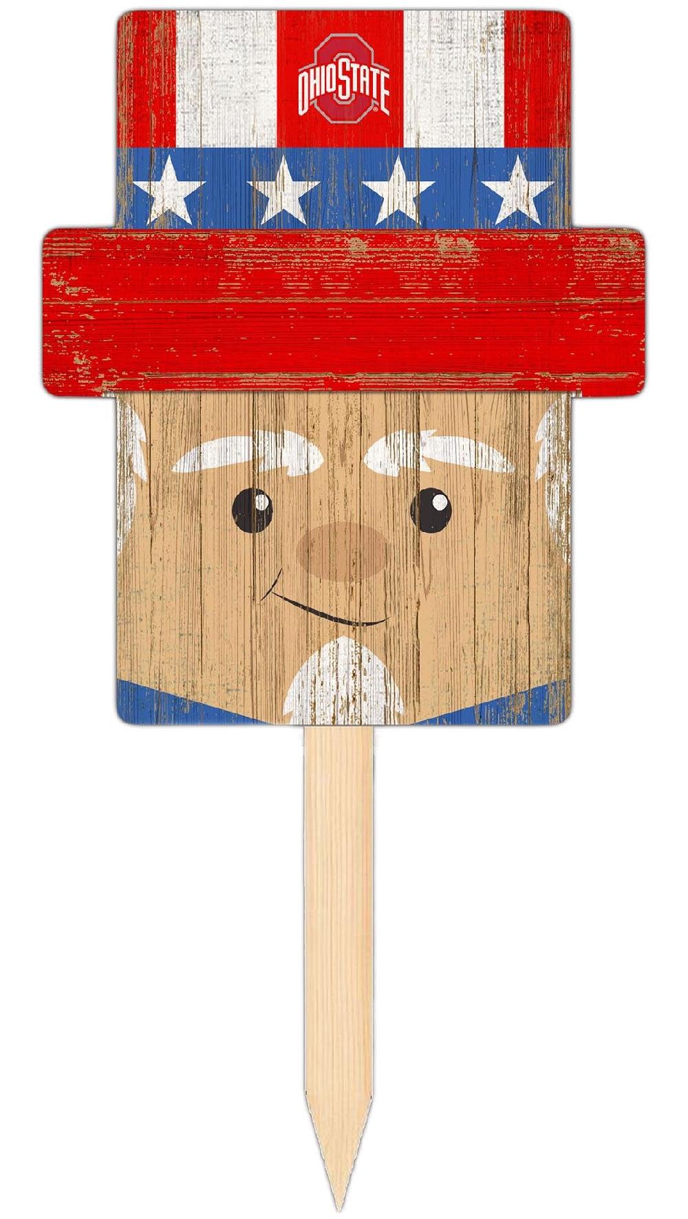 Fan Creations Ohio State University Uncle Sam Head Yard