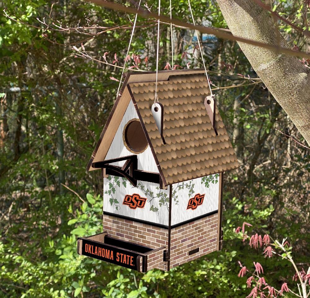 fan creations Oklahoma State Bird House Unassembled