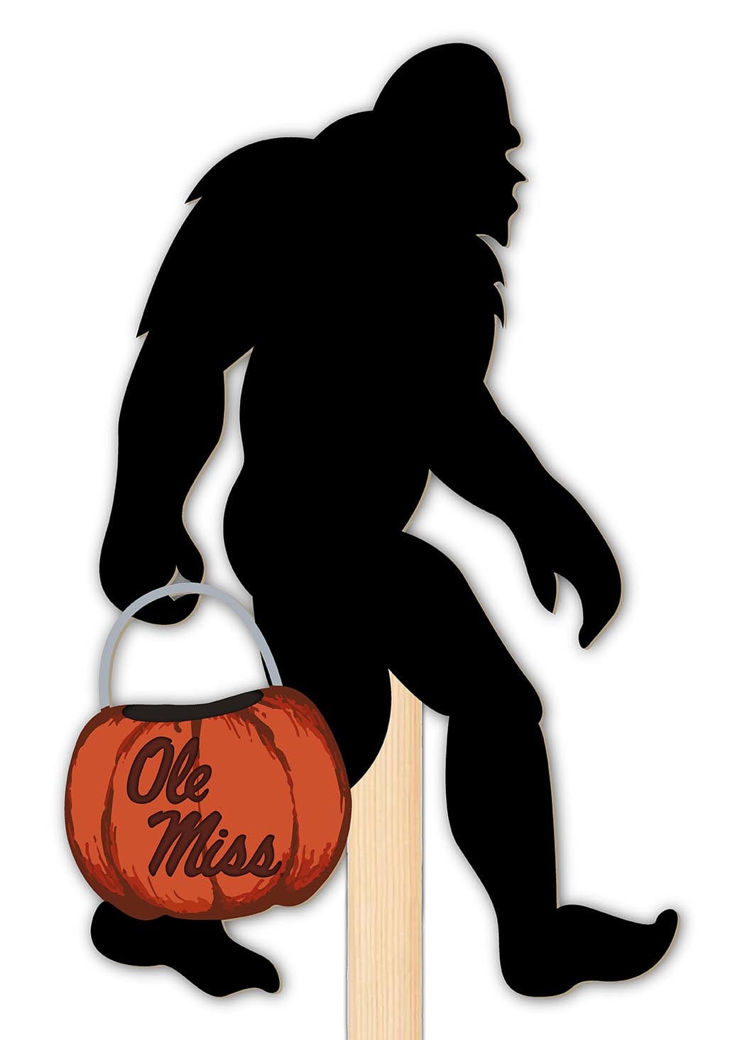 fan creations Ole Miss Big Foot Halloween Yard Stake