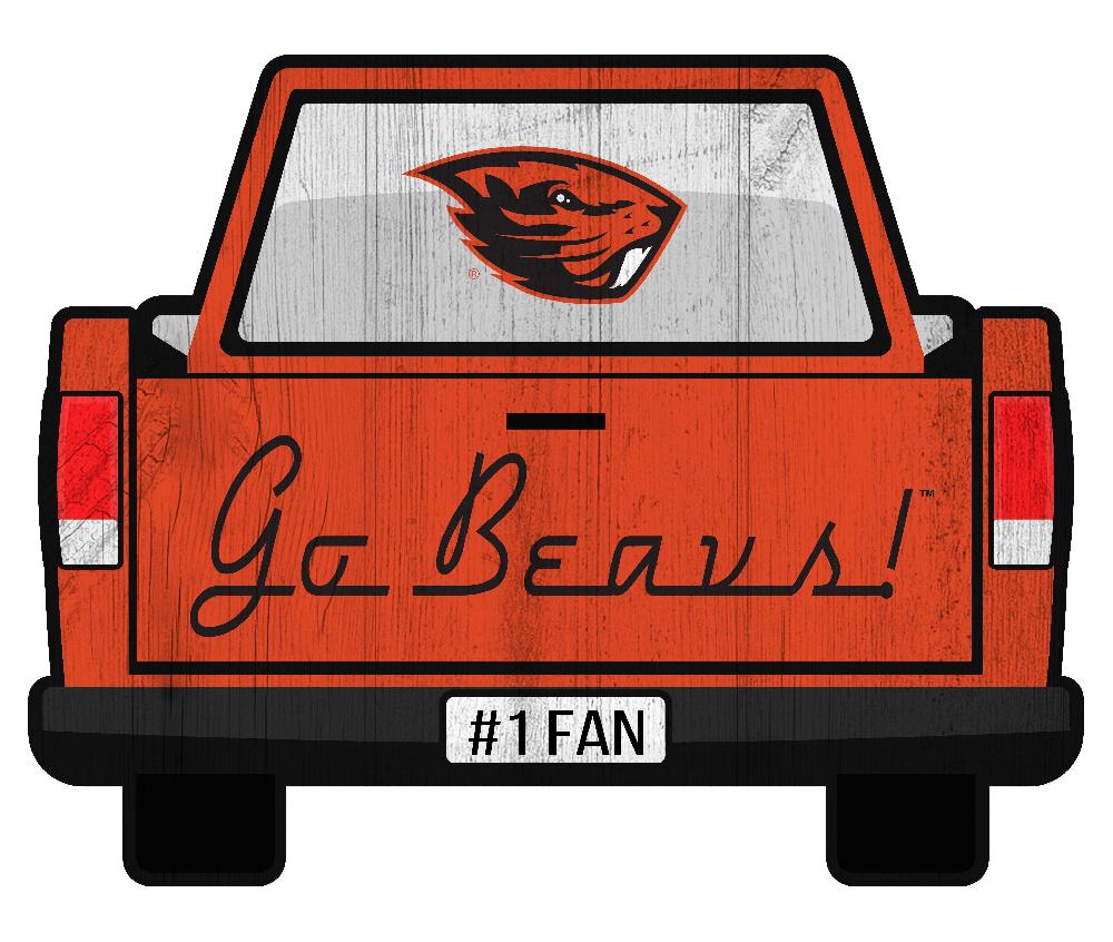 fan creations Oregon State Slogan Truck Back Vintage 12in