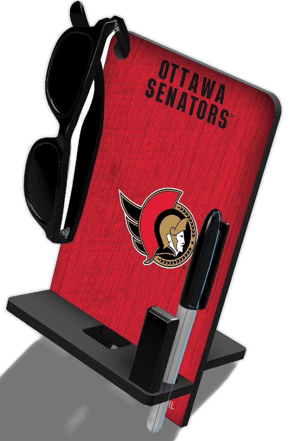 fan creations Ottawa Senators 4 In 1 Desktop Phone Stand