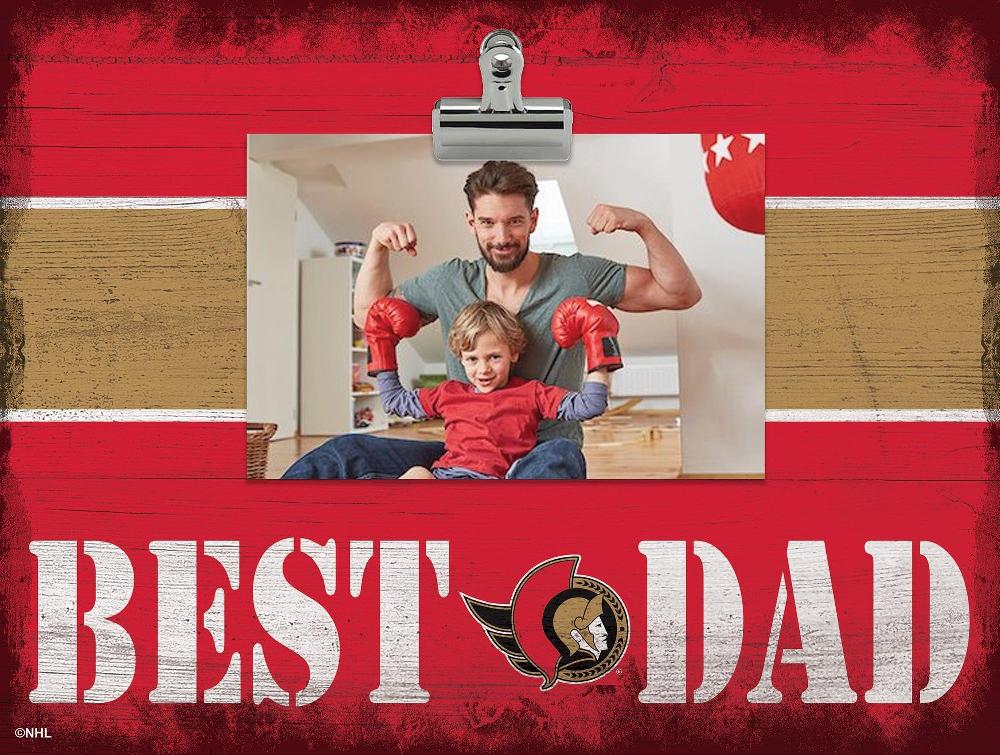fan creations Ottawa Senators Best Dad With Stripe Clip Frame