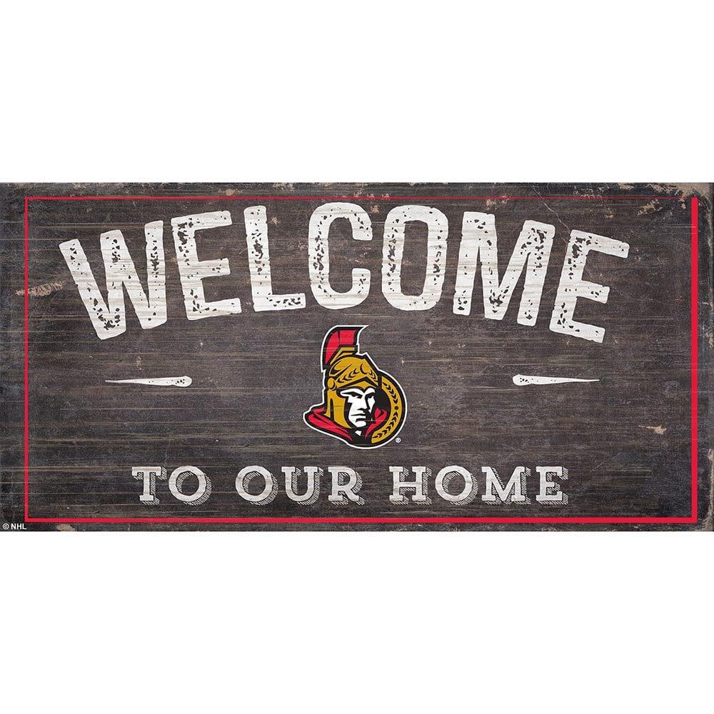 fan creations Ottawa Senators Welcome Distressed 6x12