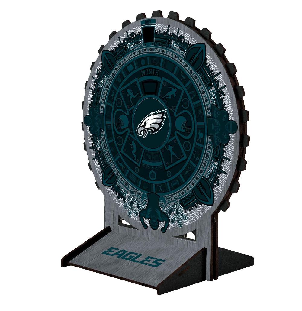 fan creations Philadelphia Eagles 8in Circle Desktop Calendar