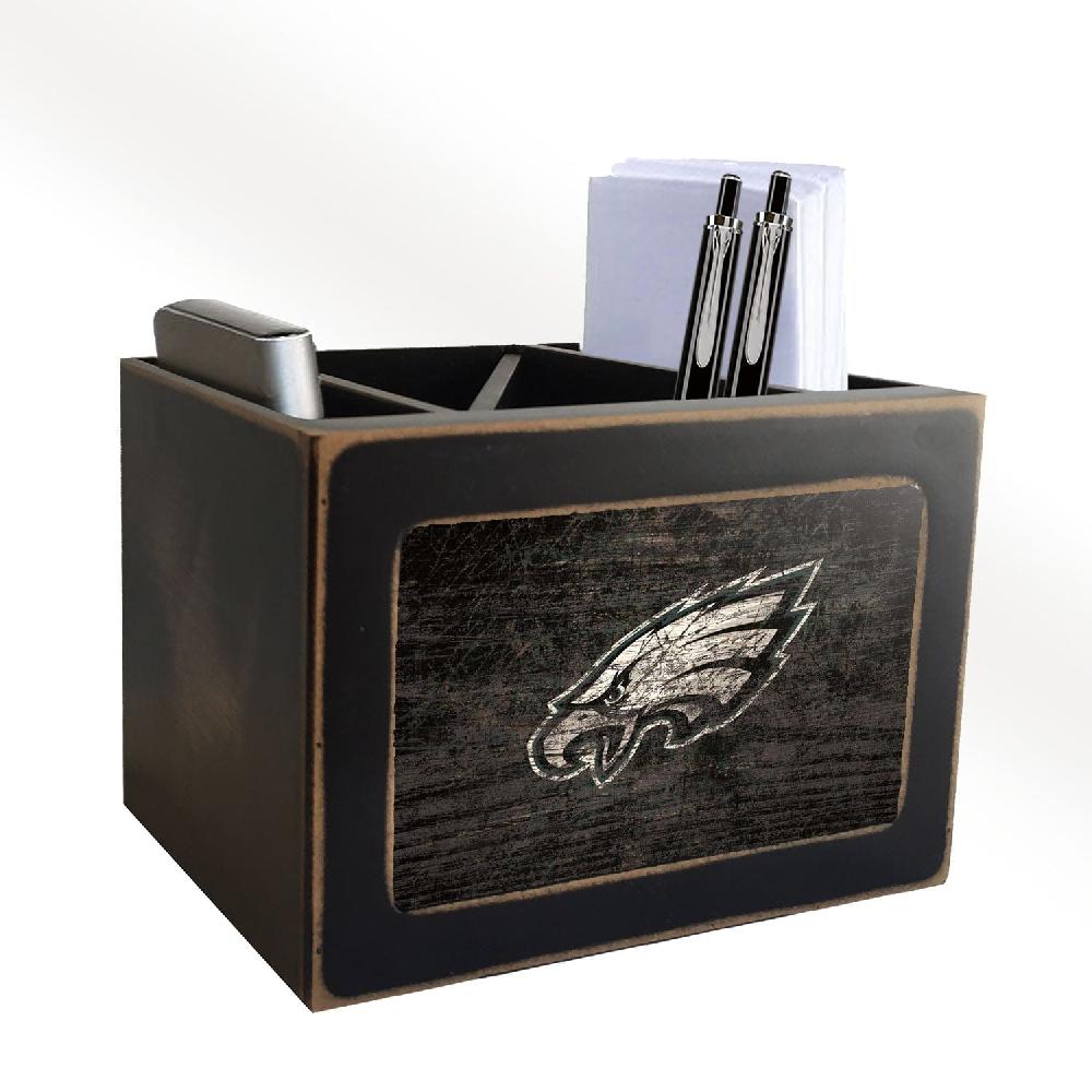 fan creations Philadelphia Eagles Distressed Desktop Organizer With Team Color