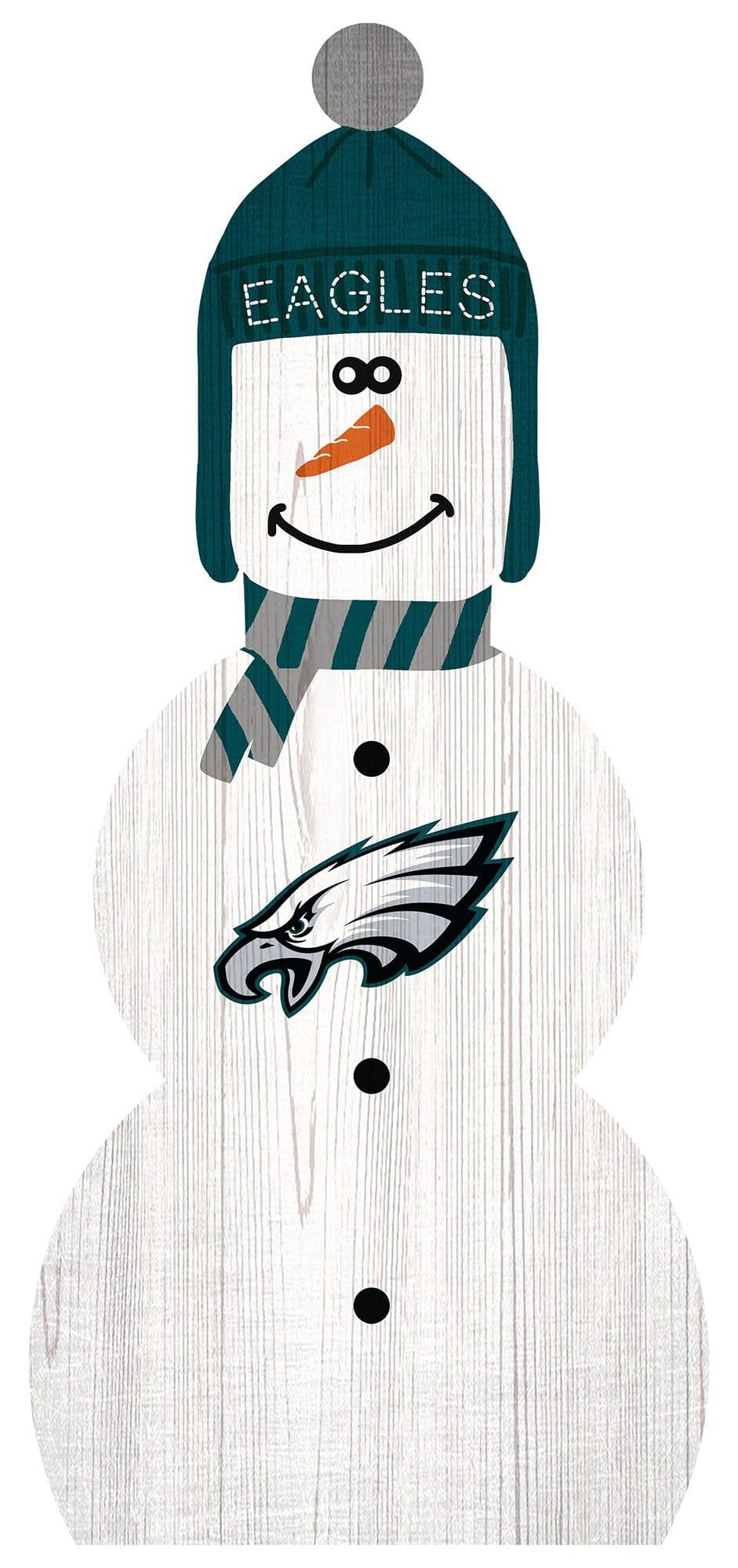 fan creations Philadelphia Eagles Snowman 31in Leaner