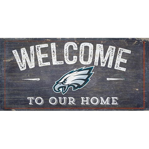 fan creations Philadelphia Eagles Welcome Distressed 6 x 12