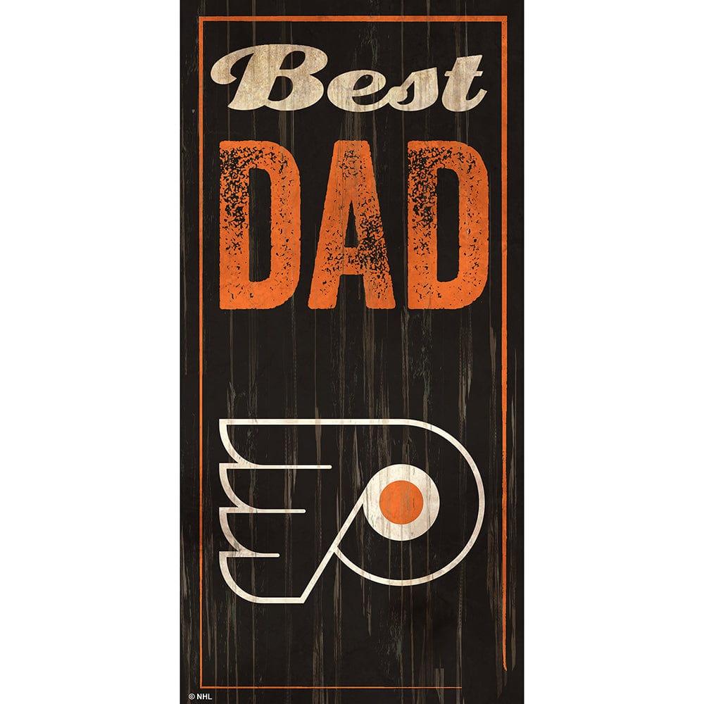 fan creations Philadelphia Flyers Best Dad 6x12 Sign