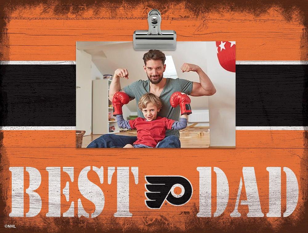 fan creations Philadelphia Flyers Best Dad With Stripe Clip Frame
