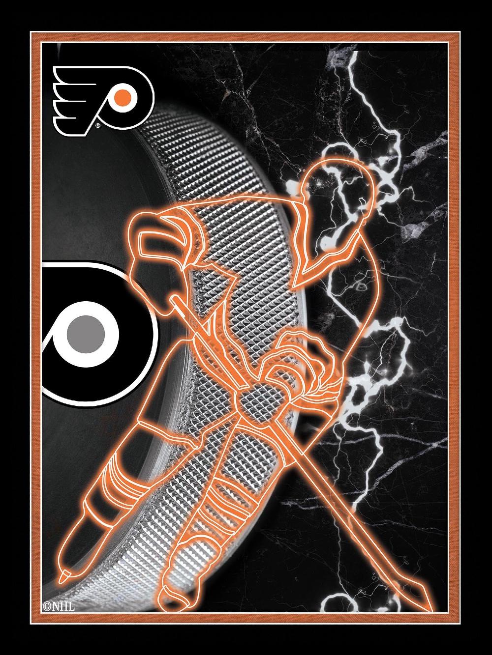 fan creations Philadelphia Flyers Neon Player 12x16