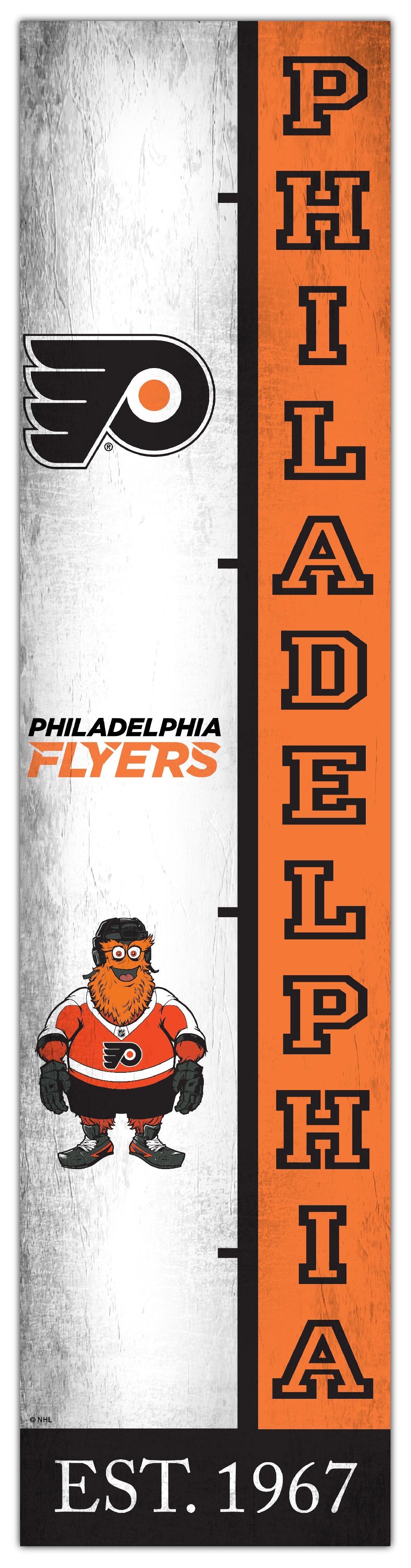 fan creations Philadelphia Flyers Team Logo Progression 6x24