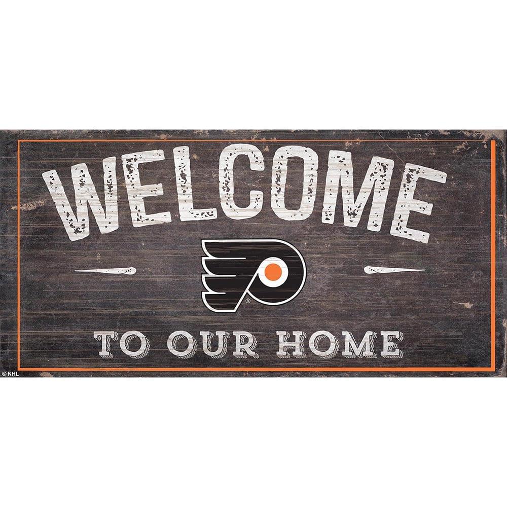 fan creations Philadelphia Flyers Welcome Distressed 6x12