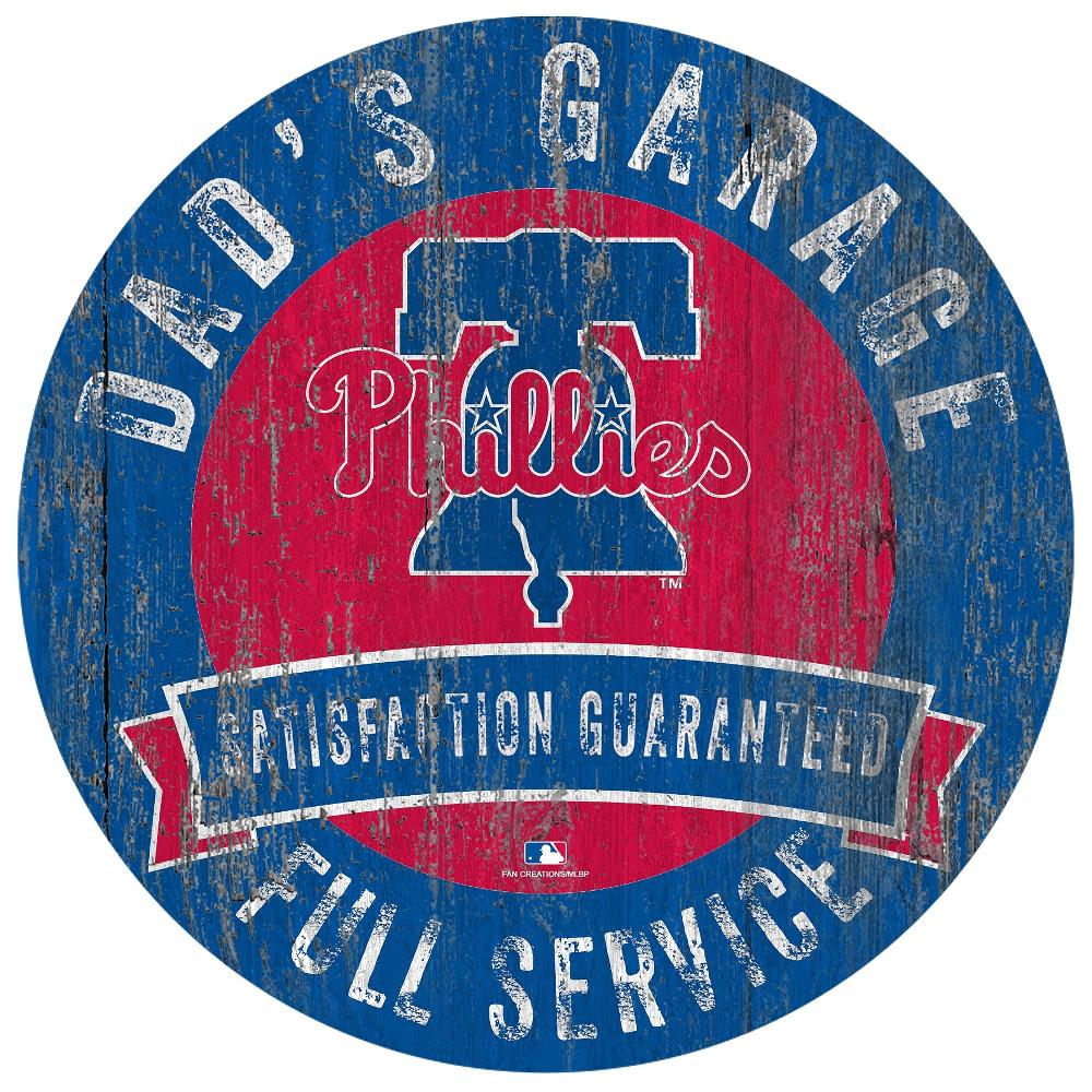 fan creations Philadelphia Phillies Dad's Garage Sign