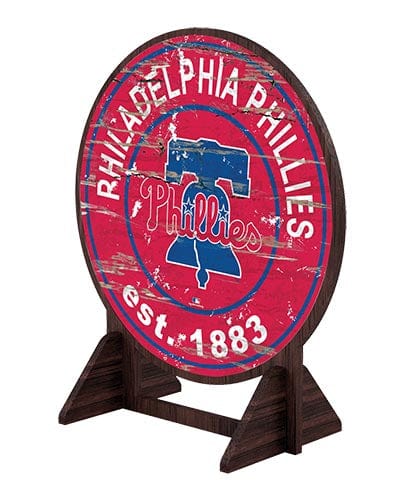fan creations Philadelphia Phillies Desktop Circle Logo Stand