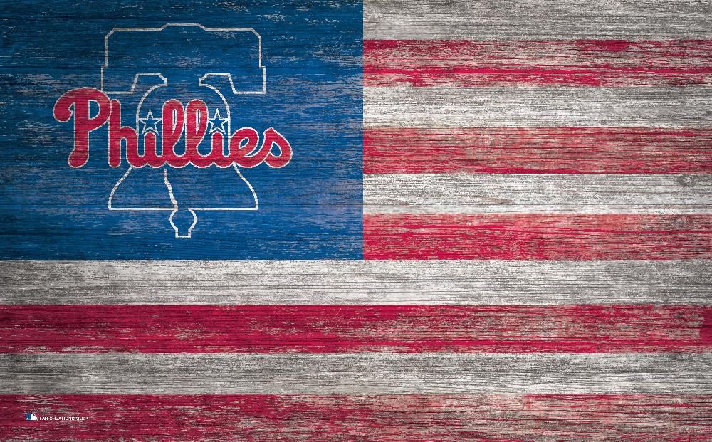 fan creations Philadelphia Phillies Distressed Flag 11x19
