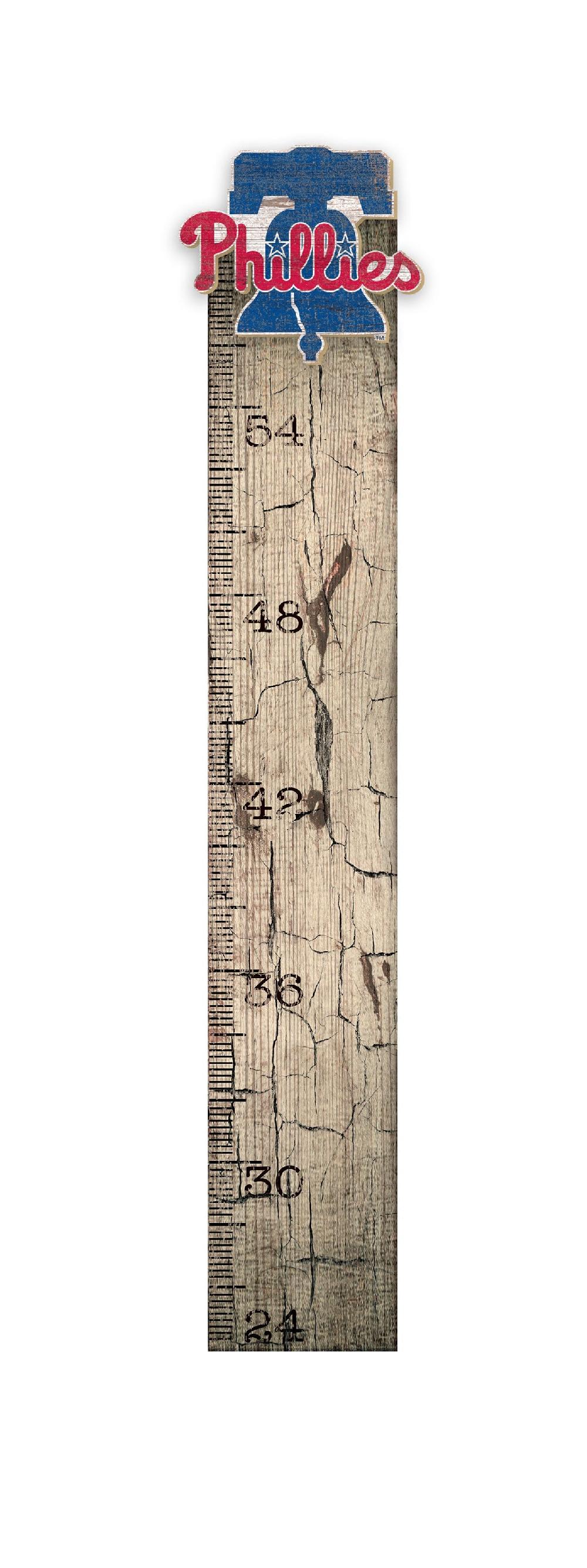 fan creations Philadelphia Phillies Growth Chart Sign