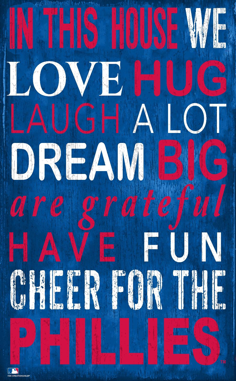 fan creations Philadelphia Phillies In This House 11x19 Sign