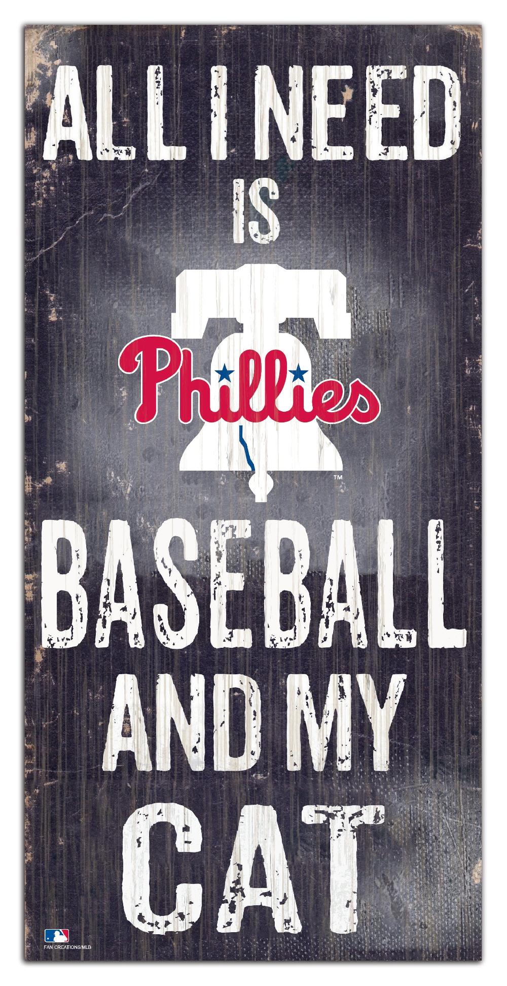 fan creations Philadelphia Phillies My Cat 6x12 Sign