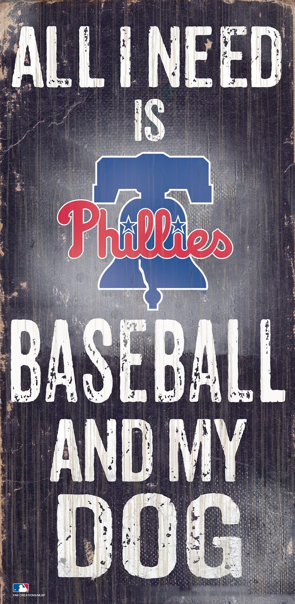 fan creations Philadelphia Phillies My Dog 6x12 Sign