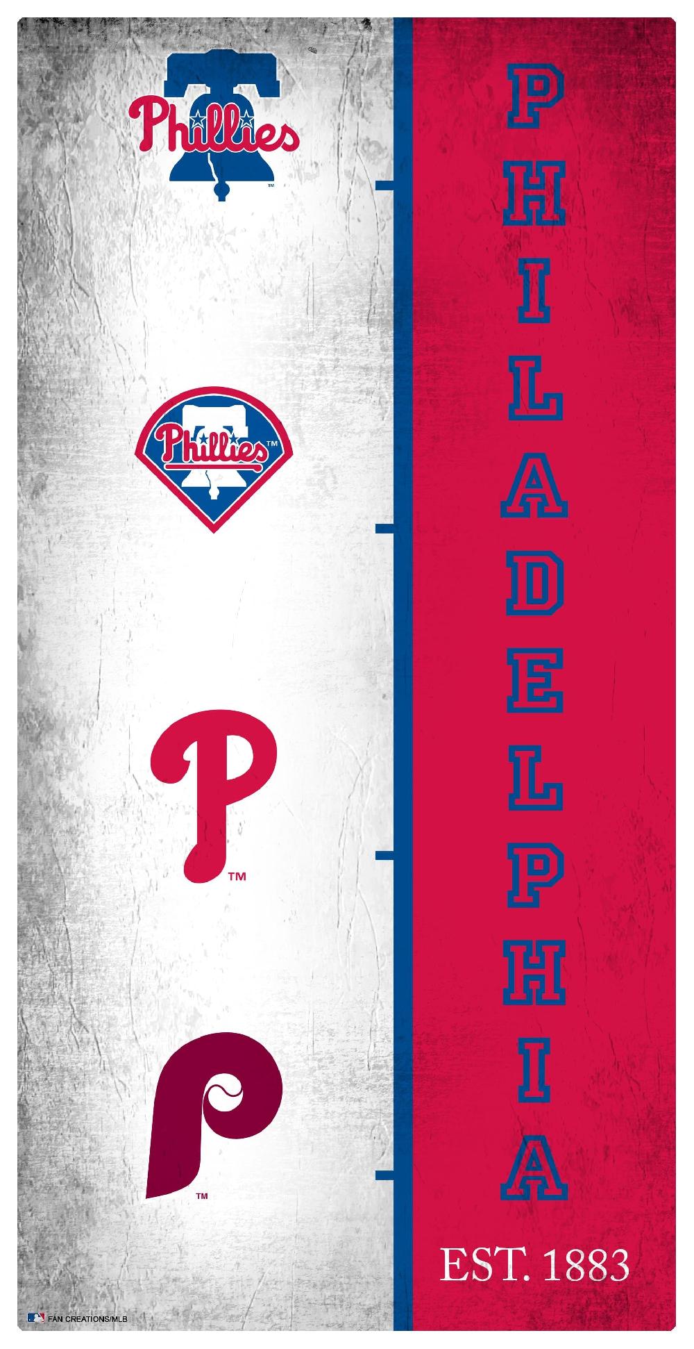 fan creations Philadelphia Phillies Team Logo Progression 6x12