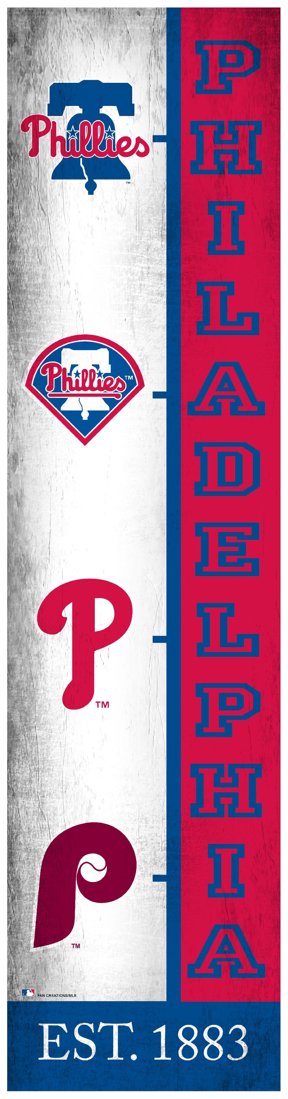 fan creations Philadelphia Phillies Team Logo Progression 6x24