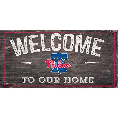 fan creations Philadelphia Phillies Welcome Distressed Sign