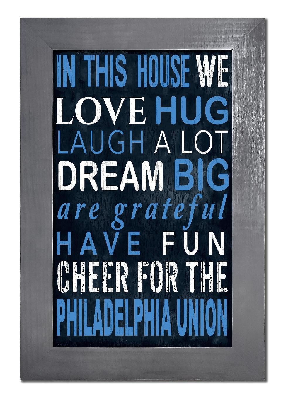 fan creations Philadelphia Union Color In This House 11x19 Framed