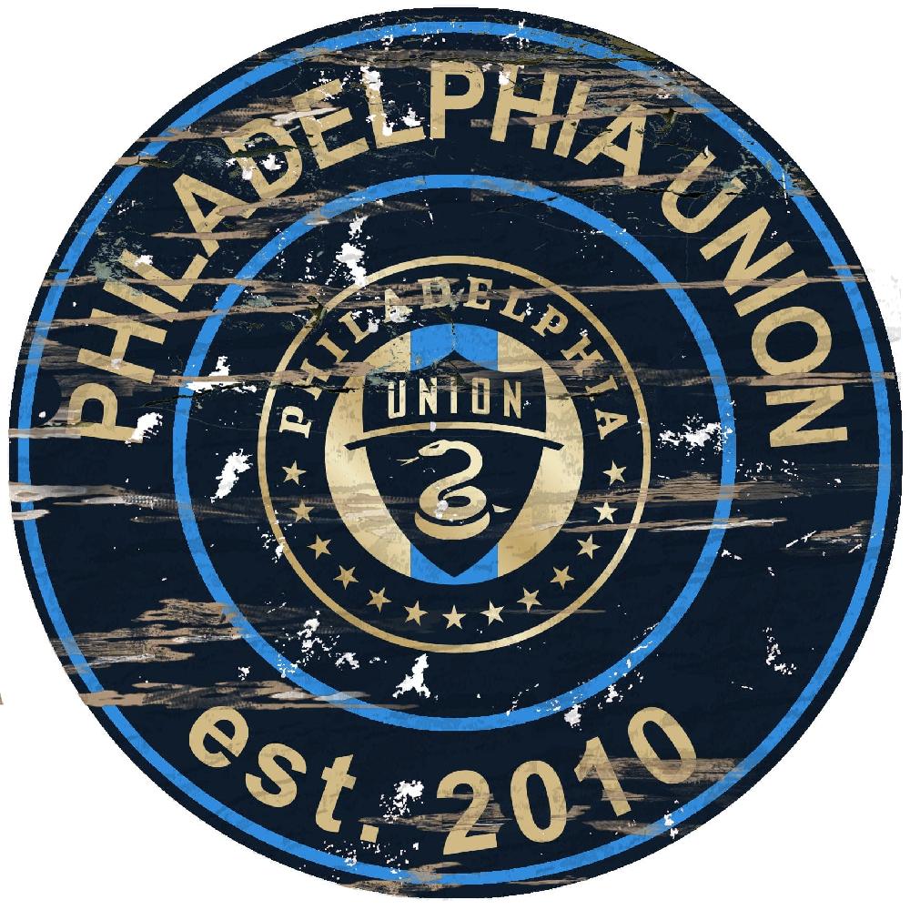 fan creations Philadelphia Union Distressed 24" Circle