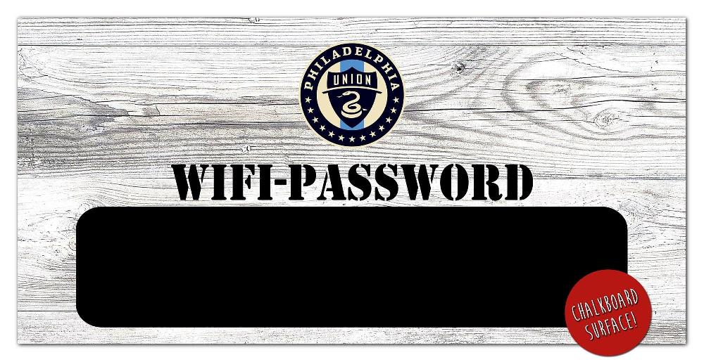fan creations Philadelphia Union Wifi Password 6x12 Sign