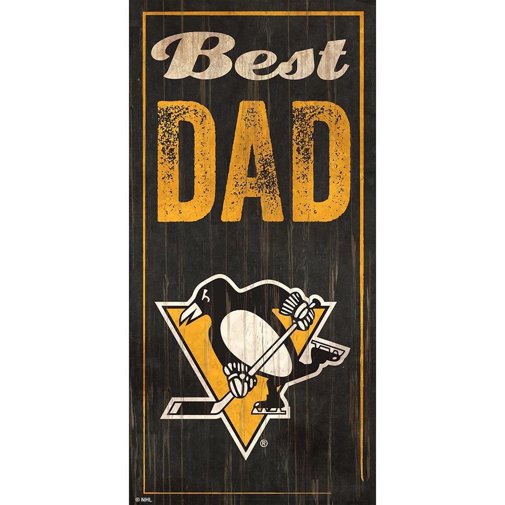fan creations Pittsburgh Penguins Best Dad 6x12 Sign