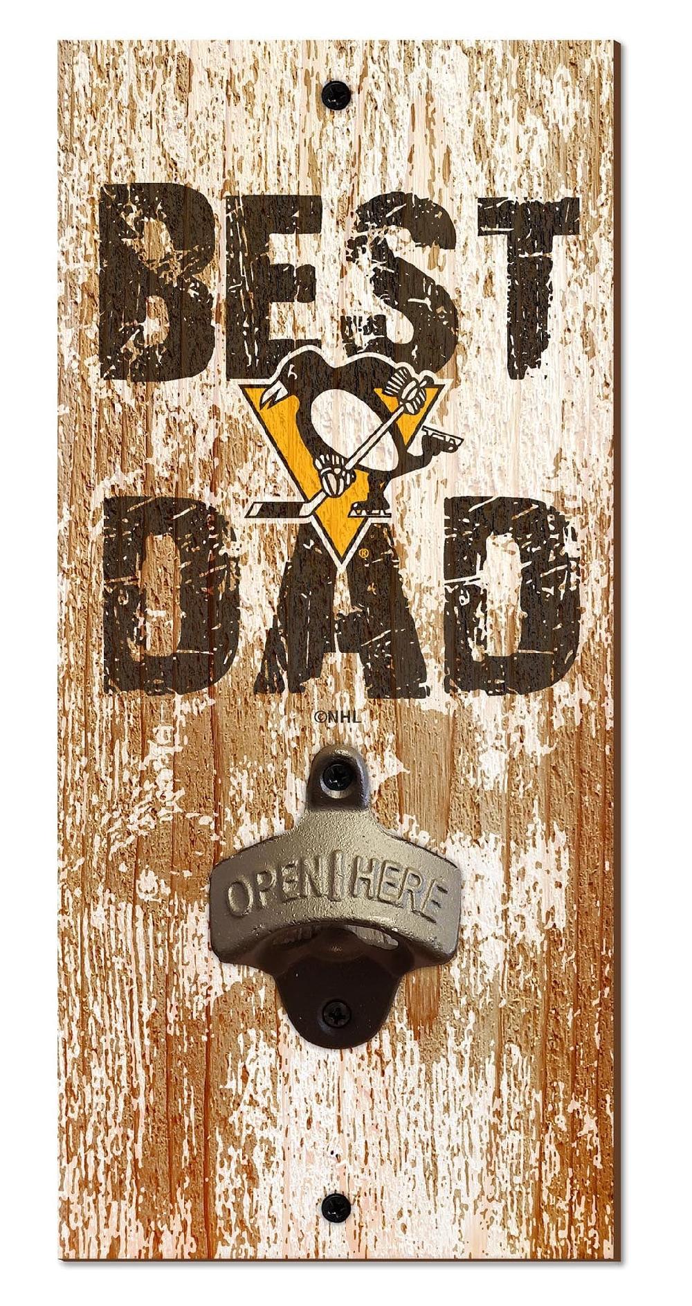 fan creations Pittsburgh Penguins Best Dad Bottle Opener