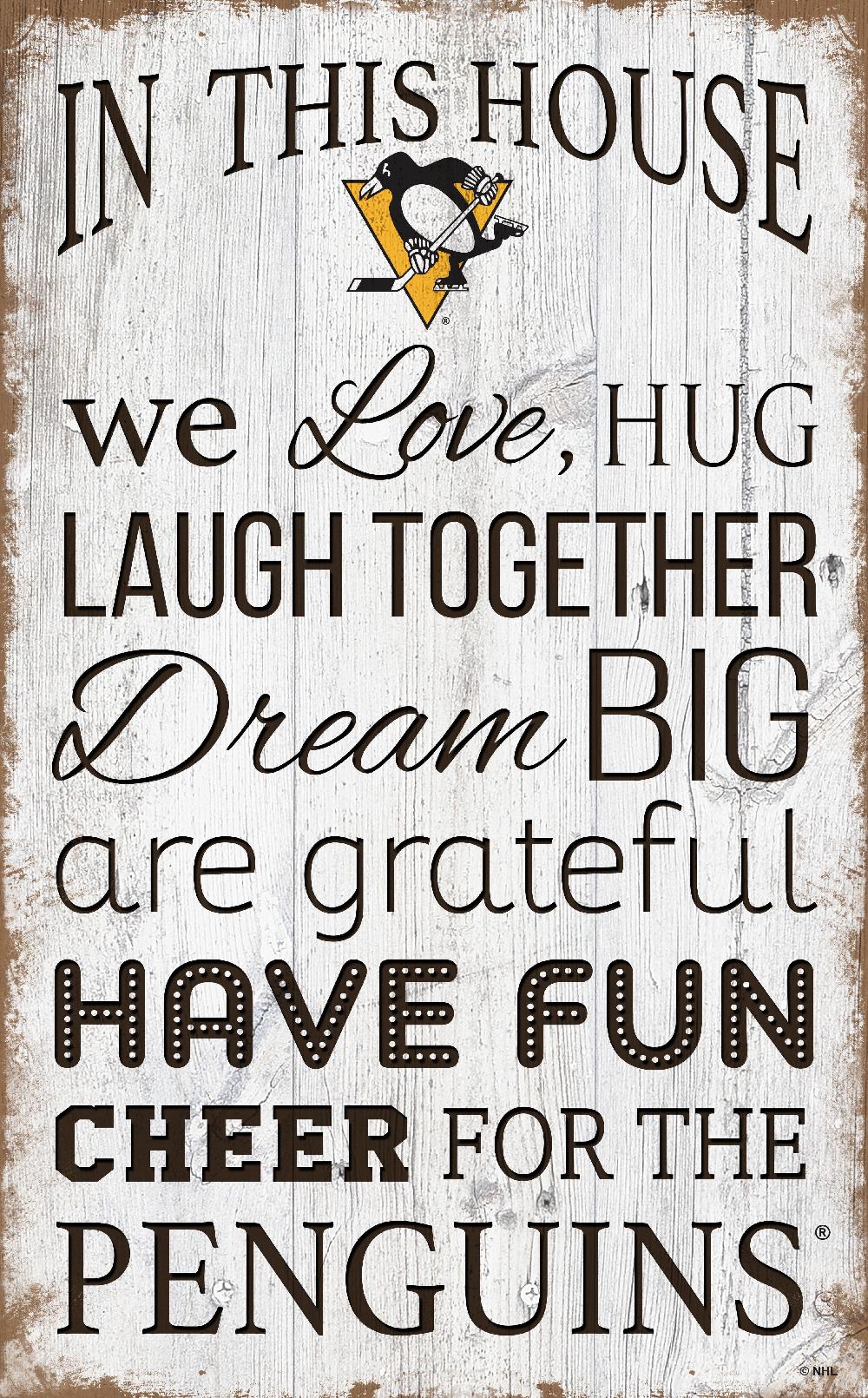 fan creations Pittsburgh Penguins In This House 11x19